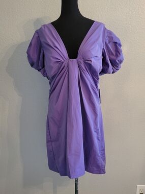 NWT Tuckernuck Purple Tinsley Mini Dress Medium Easter Spring Hyacinth House